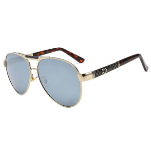 New Polarized Sunglasses Men's Metal Sunglasses Goggles Driving Goggles 10008 Retro Large Frame Glasses