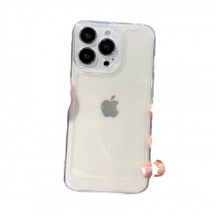Простой премиум прозрачный применим Apple 15PROMAX чехол для телефона iPhone14 анти-падение 13 все включено 12 мягких чехлов 11