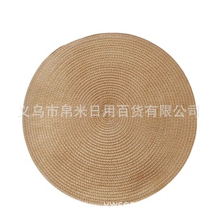 Heat Insulation Pad Strictly Selected Cross-border Explosions in stock PP Pad Round Simple Tableware High-level Customizable Tablecloth Placemat