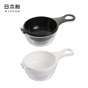 echo Japan imported flour sieve with scale with handle sifter kitchen gadget wholesale black and white random
