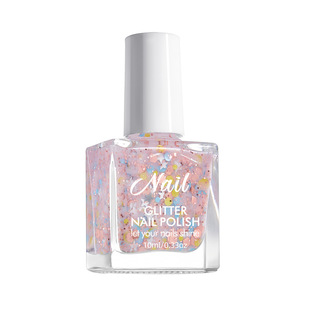 Amazon Aurora Universal Flash Nail Polish Bake-free Water-based Quick-drying Color Sequins Nail Polish New Wholesale