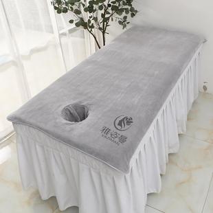 Beauty Salon Bed Towel with Hole Large Towel Absorbent Thickeneded Beauty Bed Bed Sheets Hole Towel Can Be Logo Weiyan