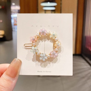 Small Fresh Petal Hairpin Flower Hairpin Cyber Celebrity Elegant Side Clip South Korea Clip Hair Accessories Clip Headwear Buckle Clip