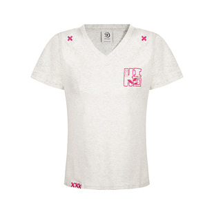 2025 New American Style Retro Embroidered Letters Women's Summer All-match Casual Short-sleeved T-shirt Slim-fit Slimming Sweet Spice Girls