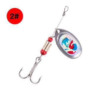 Fishing gear wholesale 6cm 3G Luya rotating metal sequin bionic bait rotating iron sheet Luya fake bait wholesale