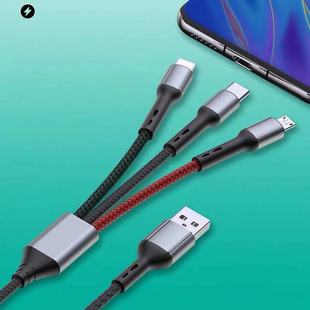 U-L 87 100W one-to-three data Line 6A fast charging data line 1.2 meters long