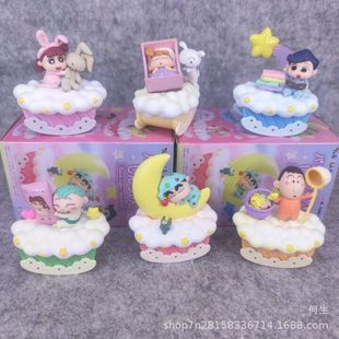 Слепая коробка спокойной ночи, Crayon Shinchan, стиль пижамы, декоративные столешницы, украшение мини миниатюрная коробка для яиц