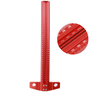 New Woodworking Drawing Ruler Straight Angle Ruler Hole Ruler Multi-purpose Ruler Woodworking Tools