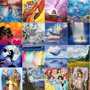 Factory direct 5d Diamond painting full of diamond animal masonry diy diamond embroidery decorative painting ornaments living room scenery foreign trade