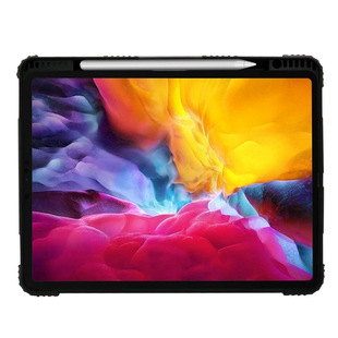 Применимо ipad PRO 12.9 плоский чехол из трех складных кобуры с канавкой для ручки