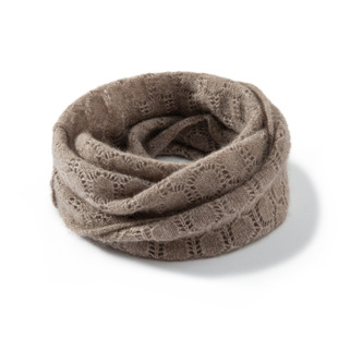 2024 Autumn and Winter New Cashmere Scarf Women's Pure Cashmere Fashion Hollow Scarf All-match Warm Knitted Scarf