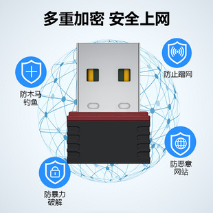 Cross-border 8188 wireless network card 150M driver-free usb desktop computer notebook wifi transmitter receiver