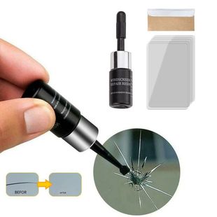Cross-Border Popular Car Glass Repair Tool Windshield Repair Resin Glue Glass Repair Liquid Three-Piece Set