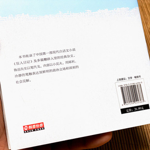 Madman diary Lu Xun genuine junior high school student book book modern contemporary novel prose essay book row