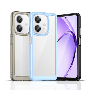 Применимо OPPO A40 чехол для мобильного телефона A40M Высокопрозрачный красочный акриловый защитный чехол TPU мягкий чехол для космического чехла