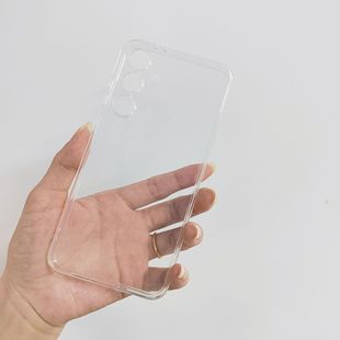 Подходит для Samsung S24 FE, чехол для мобильного телефона из ТПУ с прямым краем, прозрачный OPPO Reno6, мягкий резиновый защитный чехол от падения