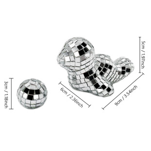 Трансграничные горячие продажи серебряного Disco зеркальные мини-мелкие животные тюлени украшения простой милый стиль украшения дома