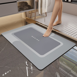 Cross-border Household Anti-slip Mat Bathroom Door Diatom Mud Mat Modern Simple Absorbent Quick-drying Bathroom Foot Mat