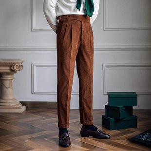 Spring and Autumn 2024 New Non-ironing Pants Men's Loose Straight Casual Pants All-match Wide-leg Long Pants