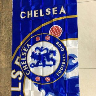 Chelsea Club Fans Flag Sade Shoulder Flag No.4 Silk Screen Club Team Flag Spot Wholesale