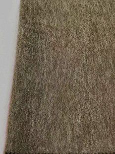 Long Hair Plain Slub Fabric Coat Clothing Woolen Fabric