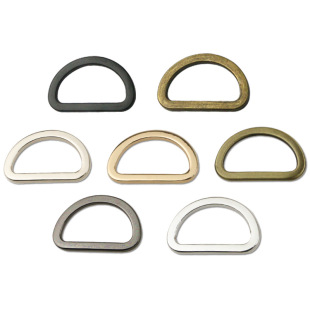 1.2inch Die-cast Metal Flat Wire D-shaped Buckle Bag Shoulder Strap D Buckle Luggage Hardware Accessories D-shaped Buckle Inner Diameter 32mm