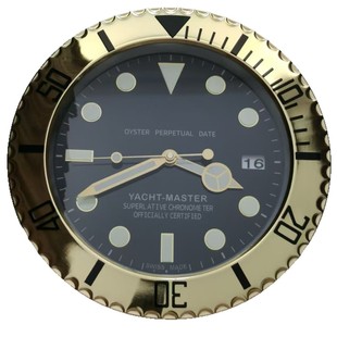 Wall Clock от одной партии 14-дюймовые часы Rolex настенные часы металлический корпус светящийся настенные часы яхты специально для внешней торговли