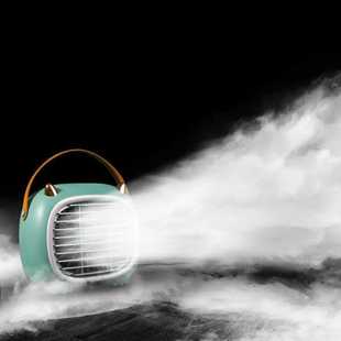 Mini Small Water Spray Portable Electric Fan with Bed for Home Air-Conditioning Two-In-One Office Spray Cooling