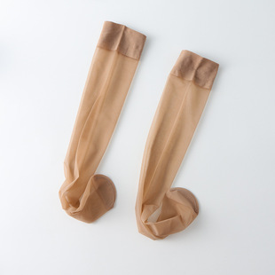 Mid-Barrel Silk Stockings Women's Spring and Autumn Fleshy Anti-Hook Mid-Long Shin Socks Half-Barrel Summer Ultra-Thin Barrel Socks Sunscreen