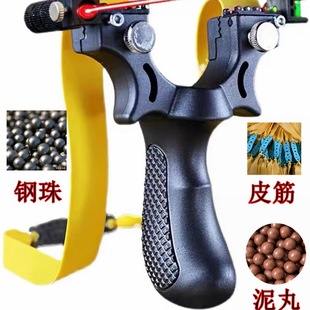 Wholesale slingshot encyclopedia precision 98k infrared laser aiming fast pressure elastic worker flat rubber band slingshot rack new resin