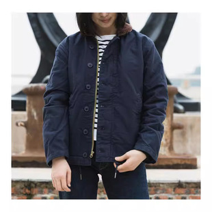 Men's waiter NON STOCK Navy N-1 DECK suit men's thickened DECK N1 wool lining jacket coat