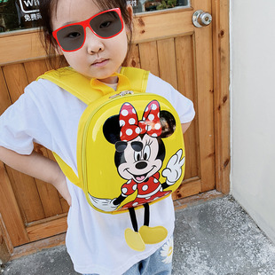 Cute children's backpack hard shell bag boys and girls baby small class snack backpack trendy Western style children's schoolbag