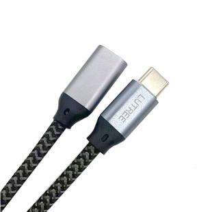 TYPE-C 3A 60 Вт черный медный проводник позолоченный интерфейс TYPE-C Удлинительный Кабель-адаптер между мужчинами и женщинами