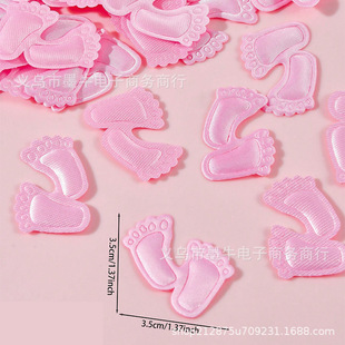 100 PINK AND BLUE NONWOVEN Fit Footprints For Gender Reveal Party Event Celebration