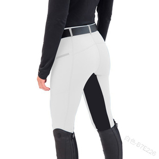 Amazon European and American equestrian pants wish 2023 Independent station stretch stitching riding pants casual leggings