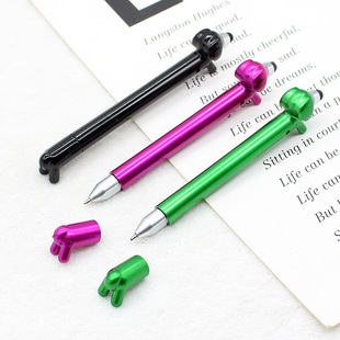 Cartoon Cute Dog Shape Capacitance Pen Creative Stationery Ballpoint Pen Novelty Gift Mobile Phone Screen Stylus Pen