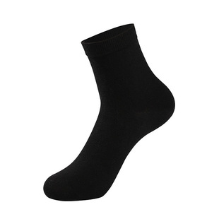 European and American plus size socks men's business casual tube socks cotton spring and summer solid color sweat-absorbent deodorant men's socks for men