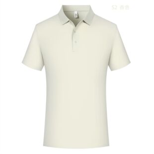 Traceless polyamide solid color POLO shirt overalls t-shirt printed LOGO group collar short sleeve overalls t-shirt printed