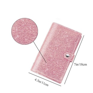 Business card storage bag waterproof wear-resistant bank card storage book card wallet PVC rose gold