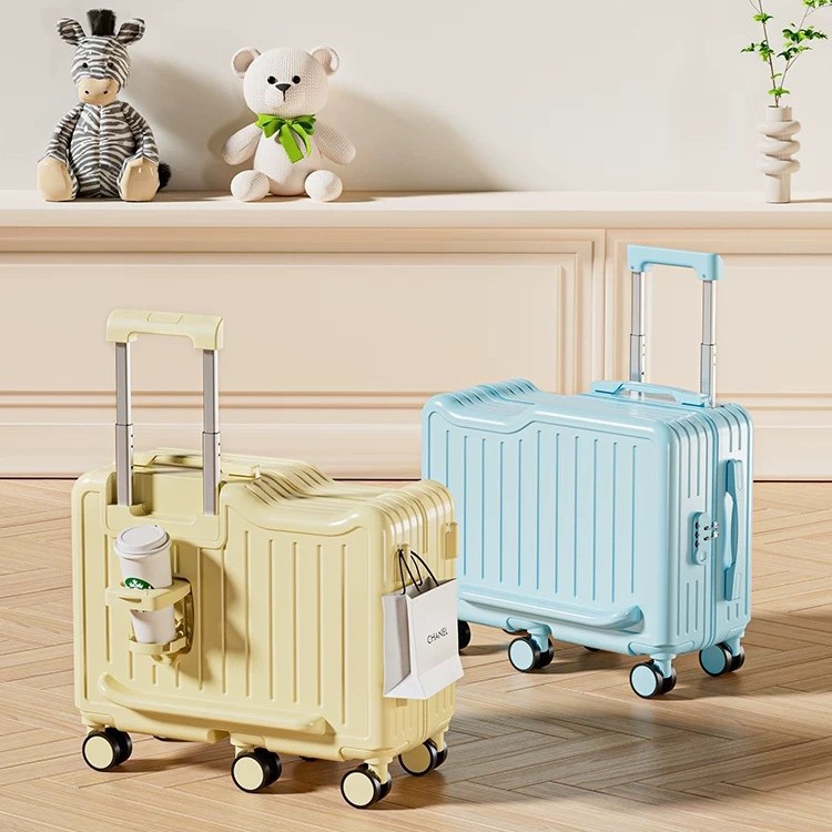 Internet-Famous Macaron Children's Carry-On Suitcase with Reinforced Frame, Safety Combination Lock, Universal Wheels, Durable Luggage for Elementary School Students