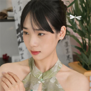 Dragonfly Stand Top-Dragonfly Necklace New Chinese Jewelry suit Sense of Design, Temperament, Noble and High-class Sense