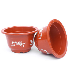 250 type plastic flowerpot round home green plant flowerpot Green rose fleshy large diameter plastic flowerpot wholesale