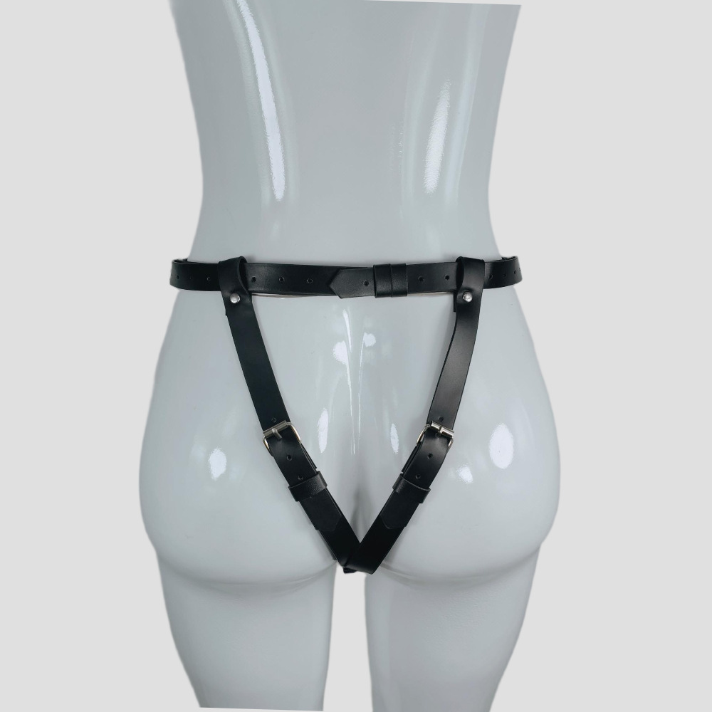 Sm Manufacturer Leather Toy Wearable Pants Leather Pants Adjustable Pull-Up Pants Unisex Masturbation Auxiliary Equipment Wholesale
