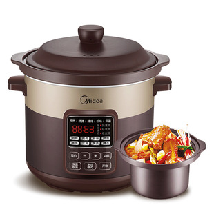 Midea/midea Electric Stew Pot WTGS401 Pottery Kettle Porridge Soup Stew Pot Electric Casserole Reservation Fully Automatic 4 Liters