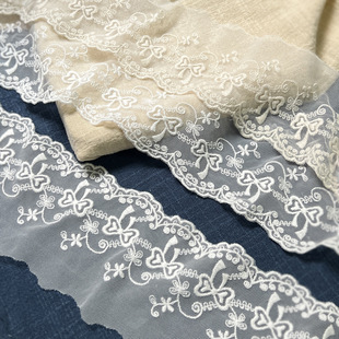 Lace Handmade DIY Accessories Embroider Lace Decorations Kidsren's Handmade Fabrics Clothing Accessories 7.5cm