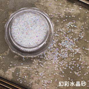 Cross-Border special for nail drill burst flash bottled micro drill wear nail decorative magic color transparent resin broken drill wholesale