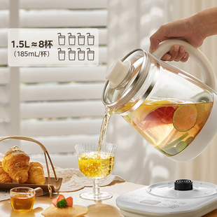 Midea питательного банка для офиса 1.5L емкость утолщение стеклянный чайник чайник MK-YS15P202