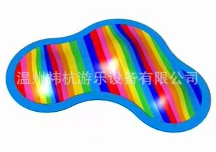 Colorful Bouncing Cloud Bouncing Bed Flap Pocket Pants Park Bouncing Bed Bouncing Cloud Internet Celebrity Check-in Colorful Bouncing Cloud Panda Factory