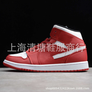 Putian aj1 China Chicago Black Red Toe Black Mocha Small Ban Tiffany Basketball Shoes 554724-073