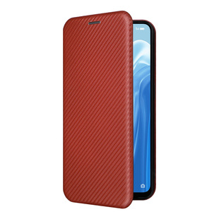 Для OPPO Reno7A чехол для телефона из углеродного волокна защитный чехол с магнитной пряжкой для карты 9A ударопрочный деловой кожаный чехол-книжка